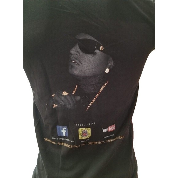 Fernando Saucedo Black T-Shirt Rap Size Small Faith Keep On Believing Hip Hop - Picture 3 of 5